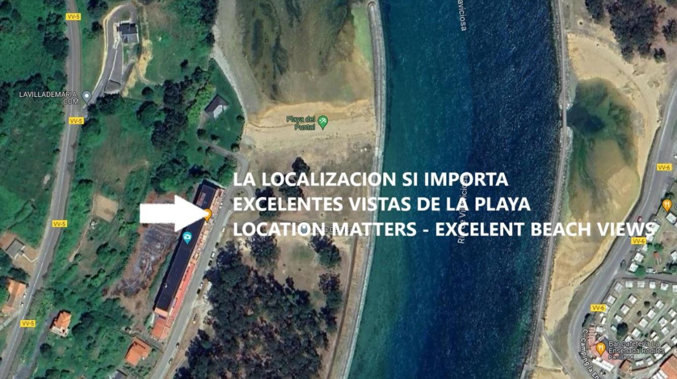 Playa Del Puntal Villaviciosa Asturias Lujo Primera Linea Playa Exterior foto